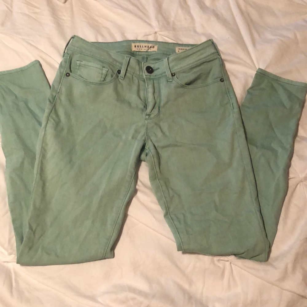 Teal jeggings